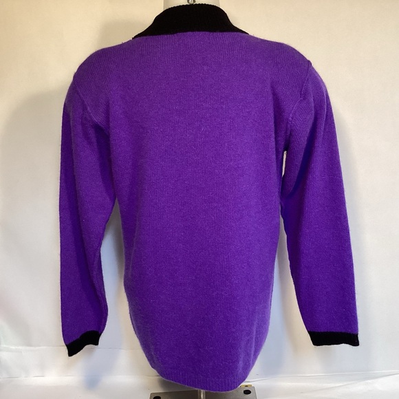 Vintage 80’s Saks Fifth Ave Womens Mock Turtleneck Sweater size 10 - Picture 4 of 6